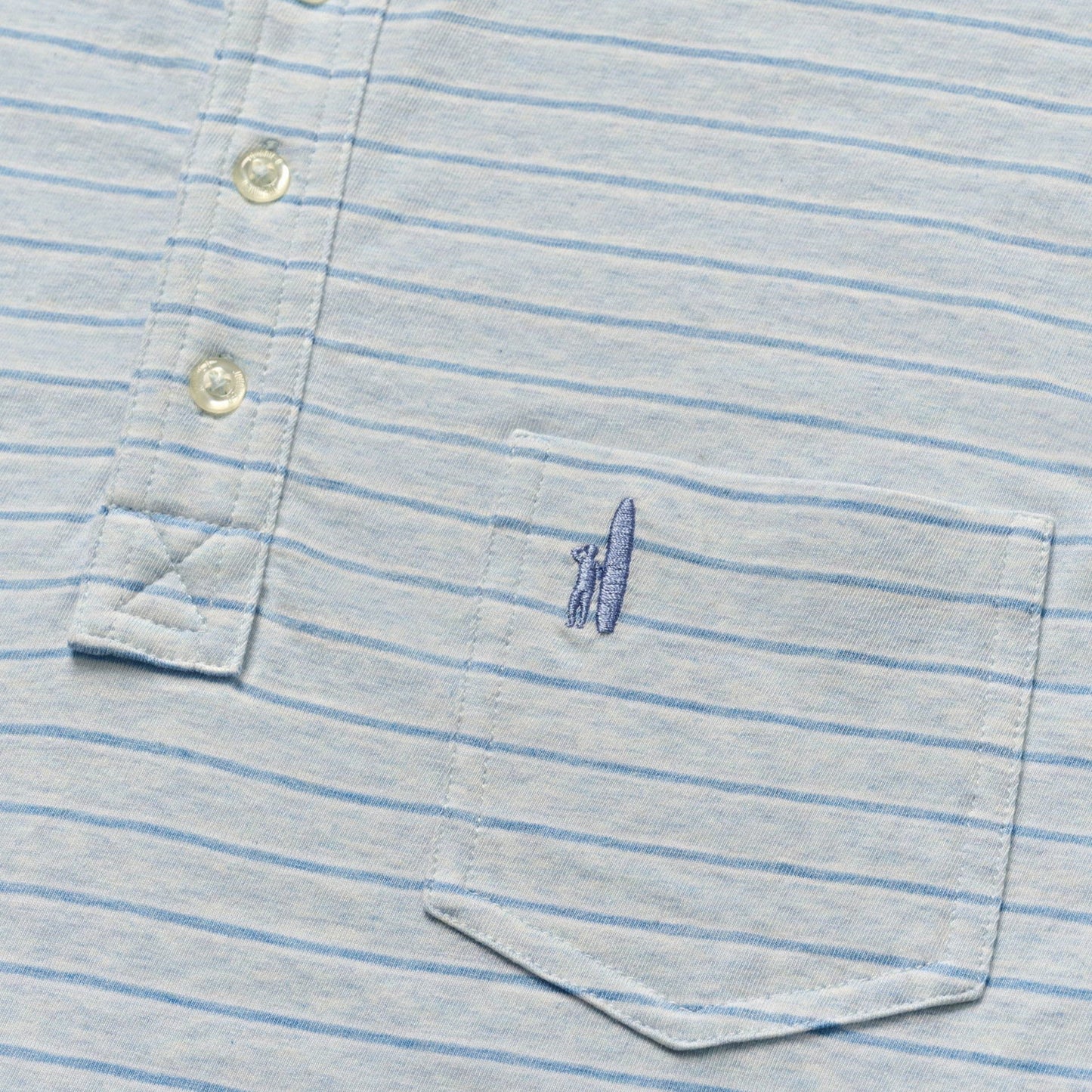 Original 4-Button Polo - Matthis Stripe (Air)