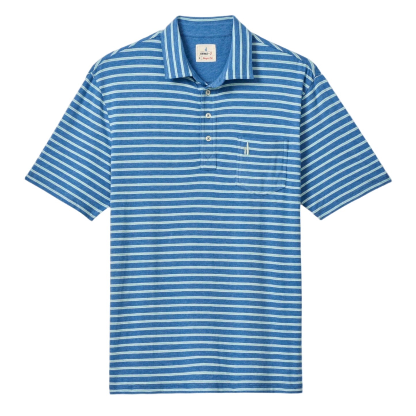 Original 4-Button Polo - Matthis Stripe (Deep Ocean)