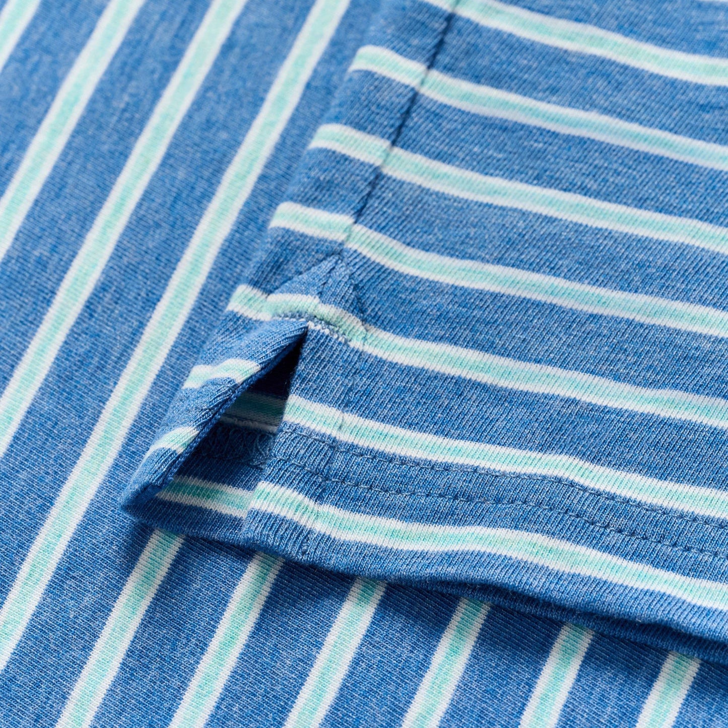 Original 4-Button Polo - Matthis Stripe (Deep Ocean)