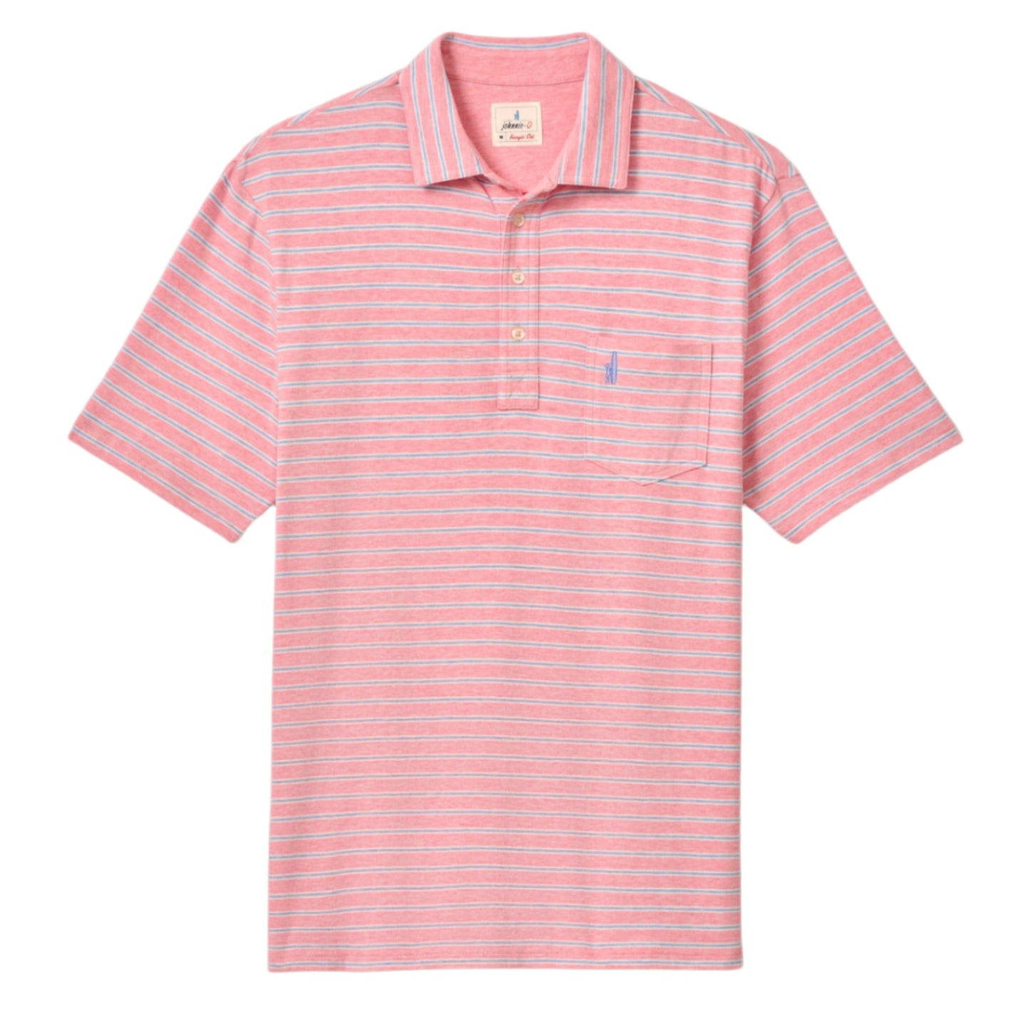 Original 4-Button Polo - Matthis Stripe (Petal)