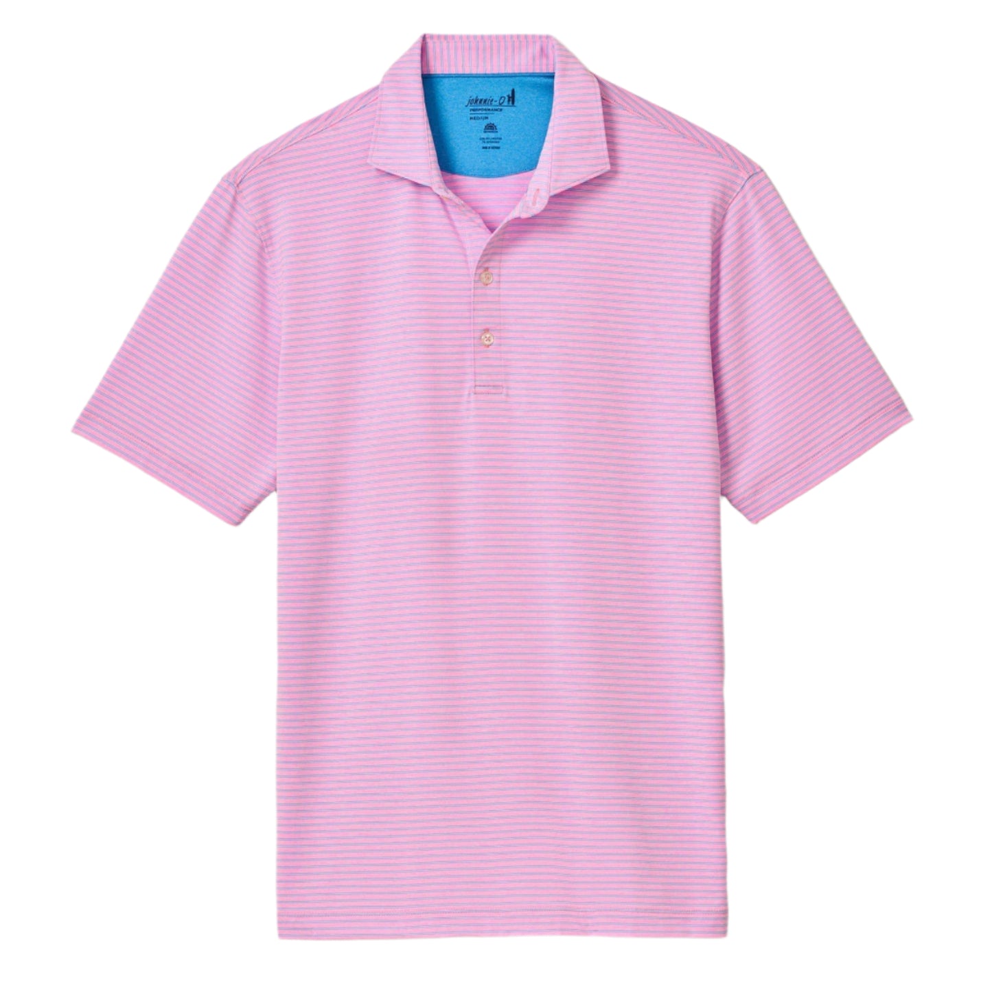 Performance Jersey Polo - Michael Stripe (Porto Pink)