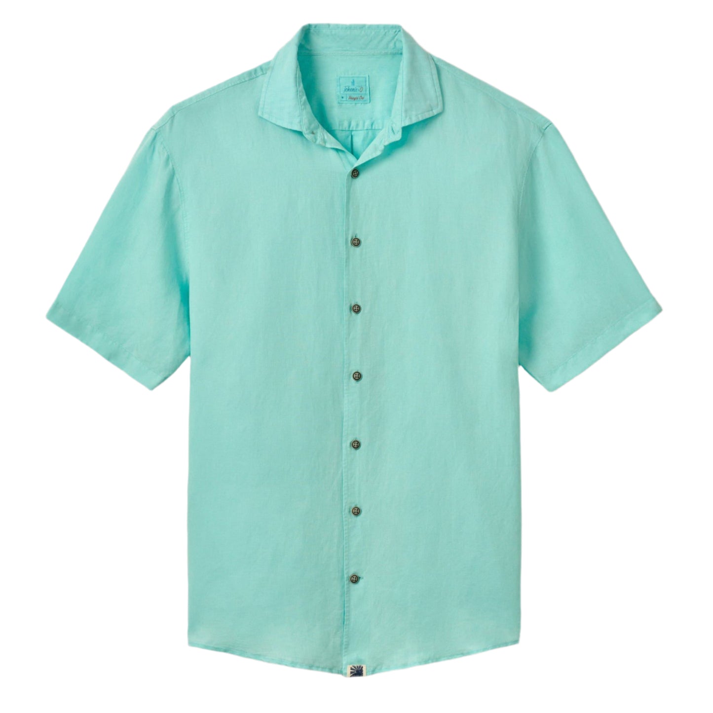Short Sleeve Hangin' Out Linen Button Down Shirt - Gianni (Tarpon)