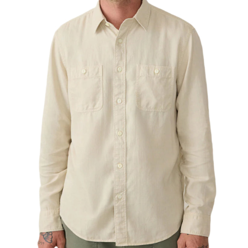 Tried & True Chambray Workshirt (Coastal Cream)
