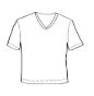 T69-hendrix - cotton short sleeve boxy v neck tee - FA26