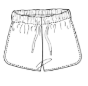 B12-layla - french terry sweat shorts - FA26
