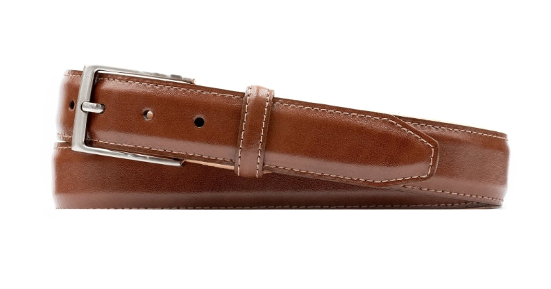 Smith 2 Buckle Coachman Leather Belt (Russet)