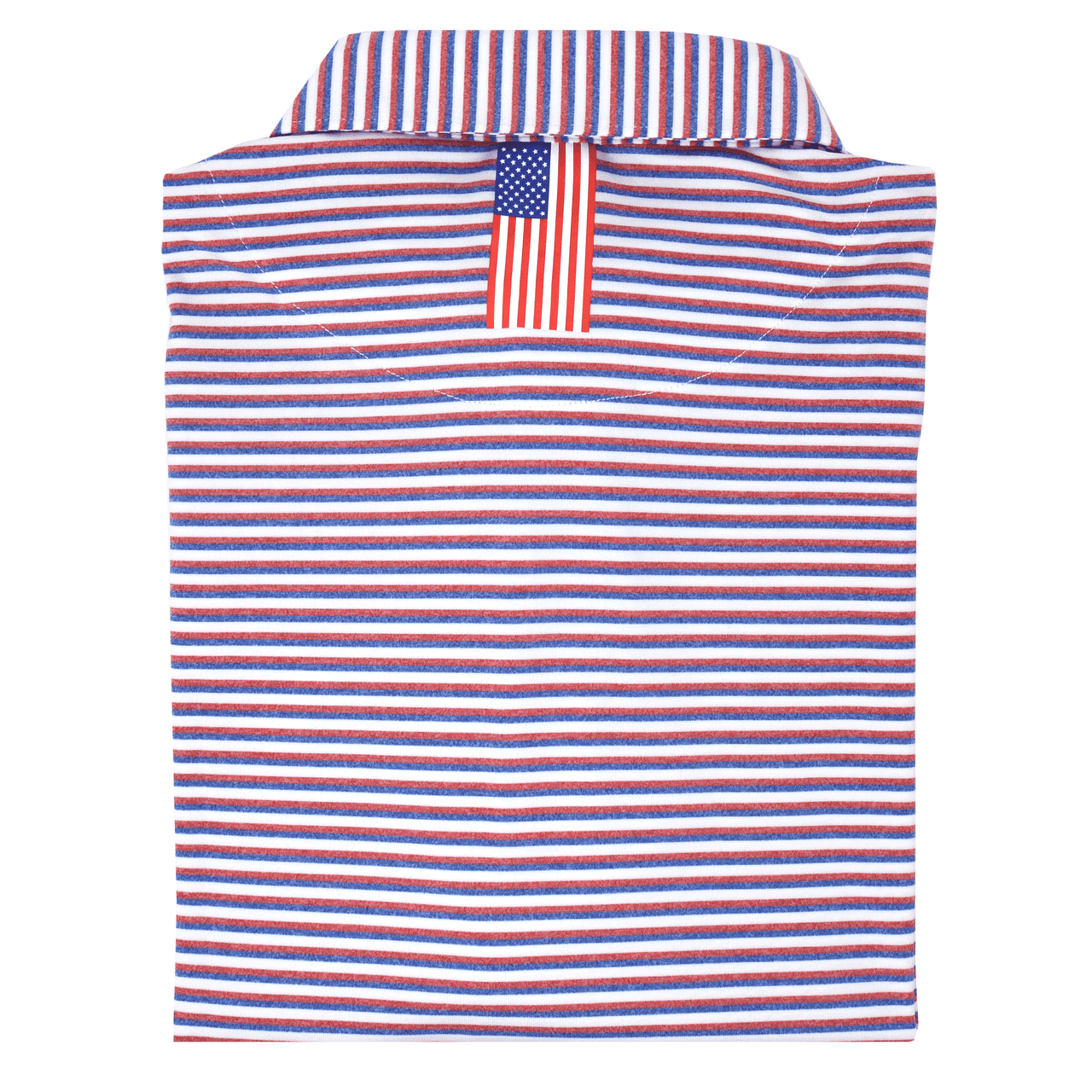 The Spacious Skies Heather Stripe Polo (Classic Red/Ocean Blue/White)
