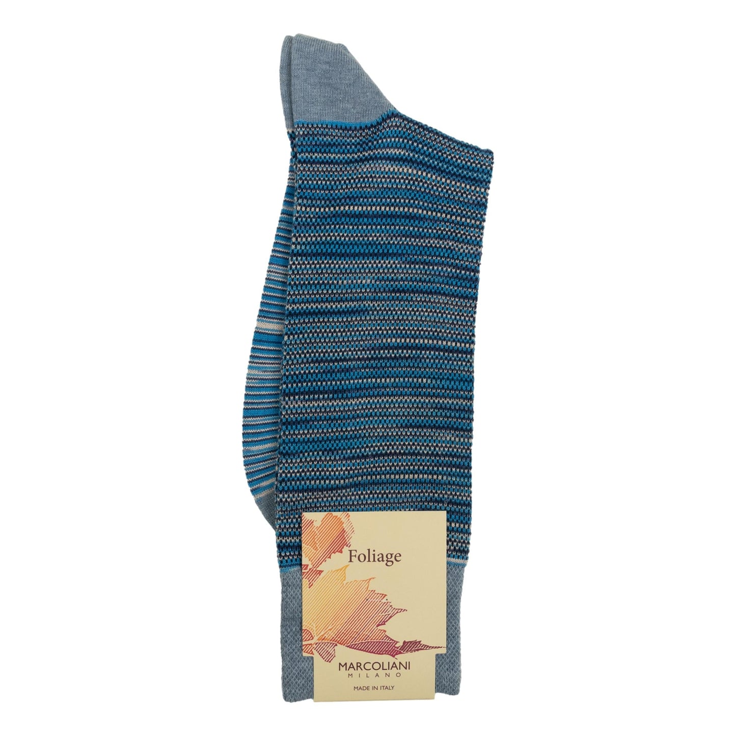 Shaded Piqué Socks (Stormy Blue)
