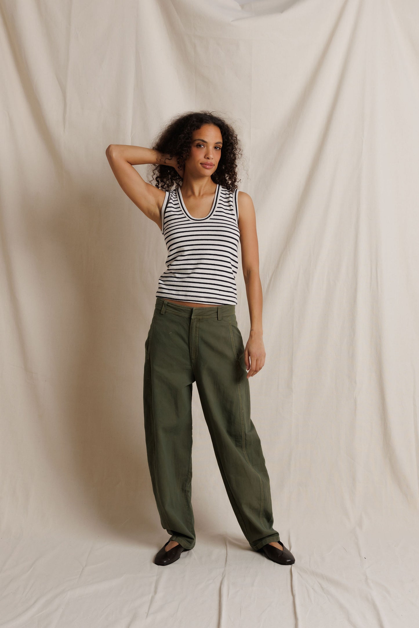 T407-tracy - striped u-neck tank - FA26
