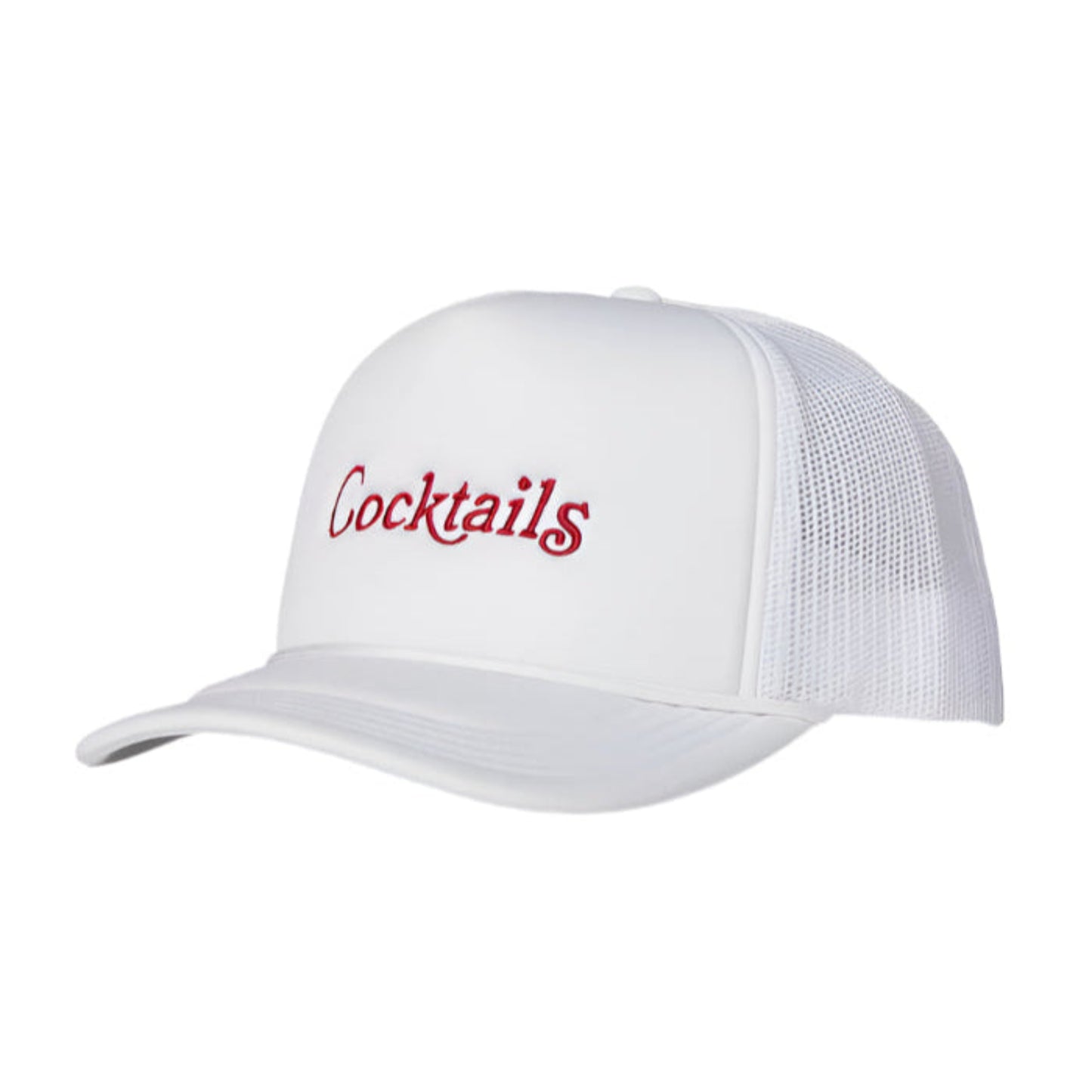 Cocktails Foam Trucker Hat (White)