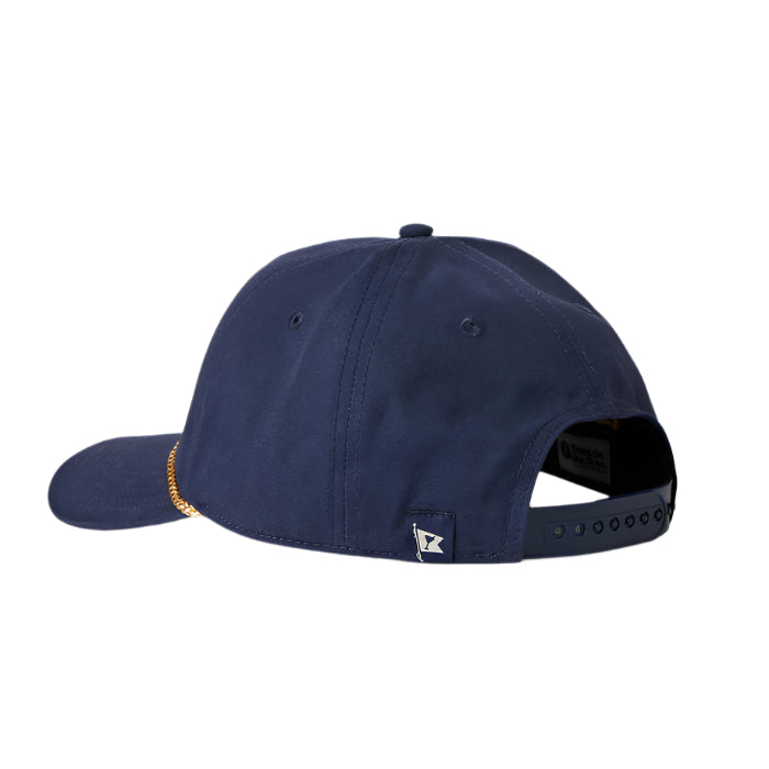 Cold Beer 5 Panel Snapback Hat (Navy)