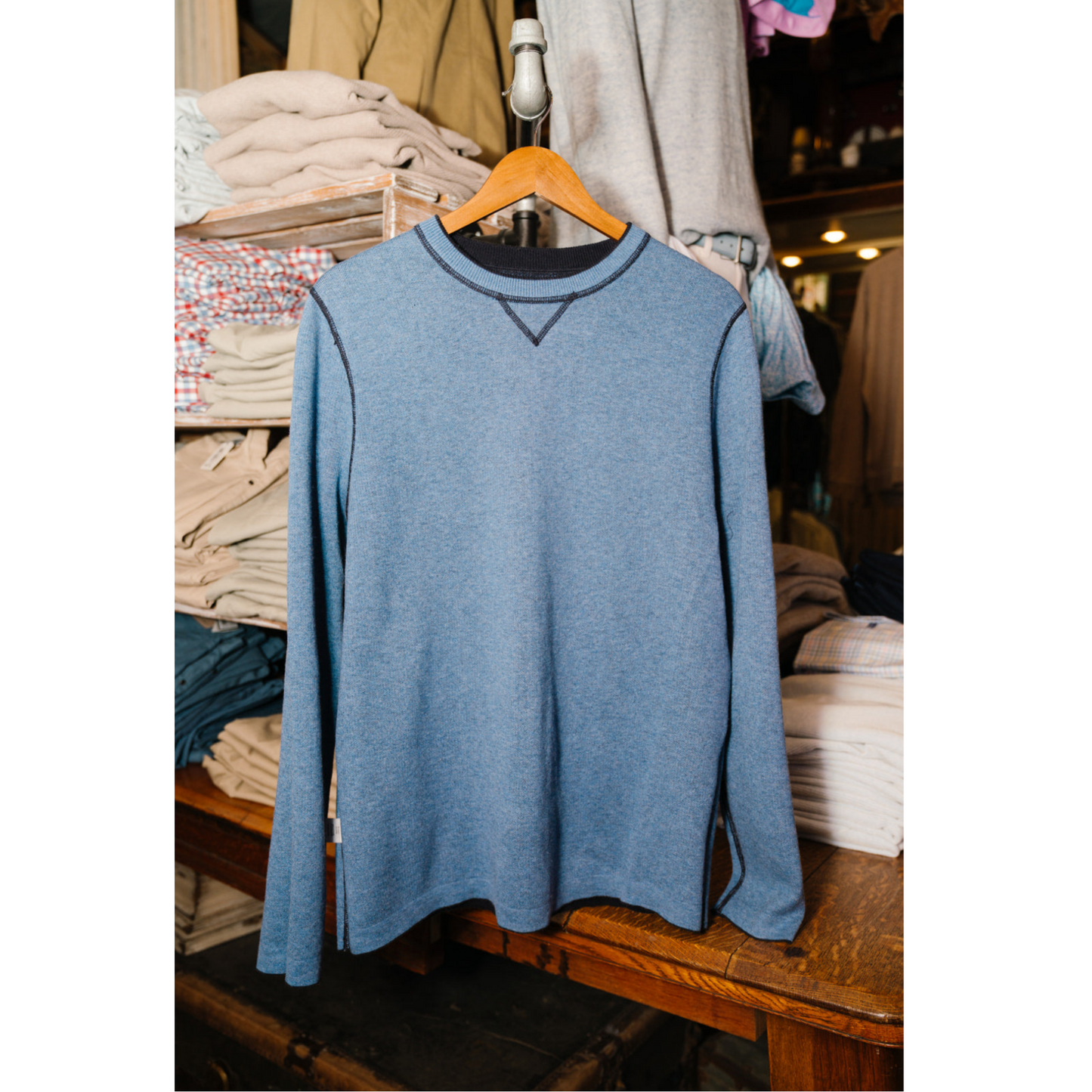 Sundunes Reversible Cozy Pullover (Navy)