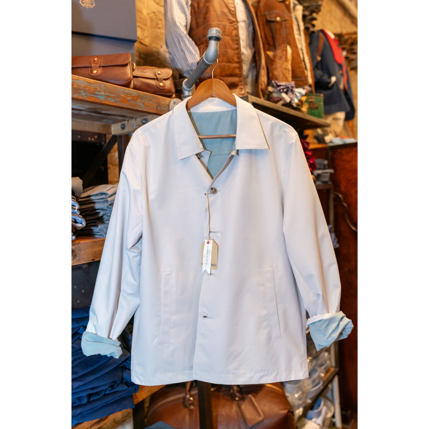 Sundunes Reversible Waterproof Overshirt (Off White)