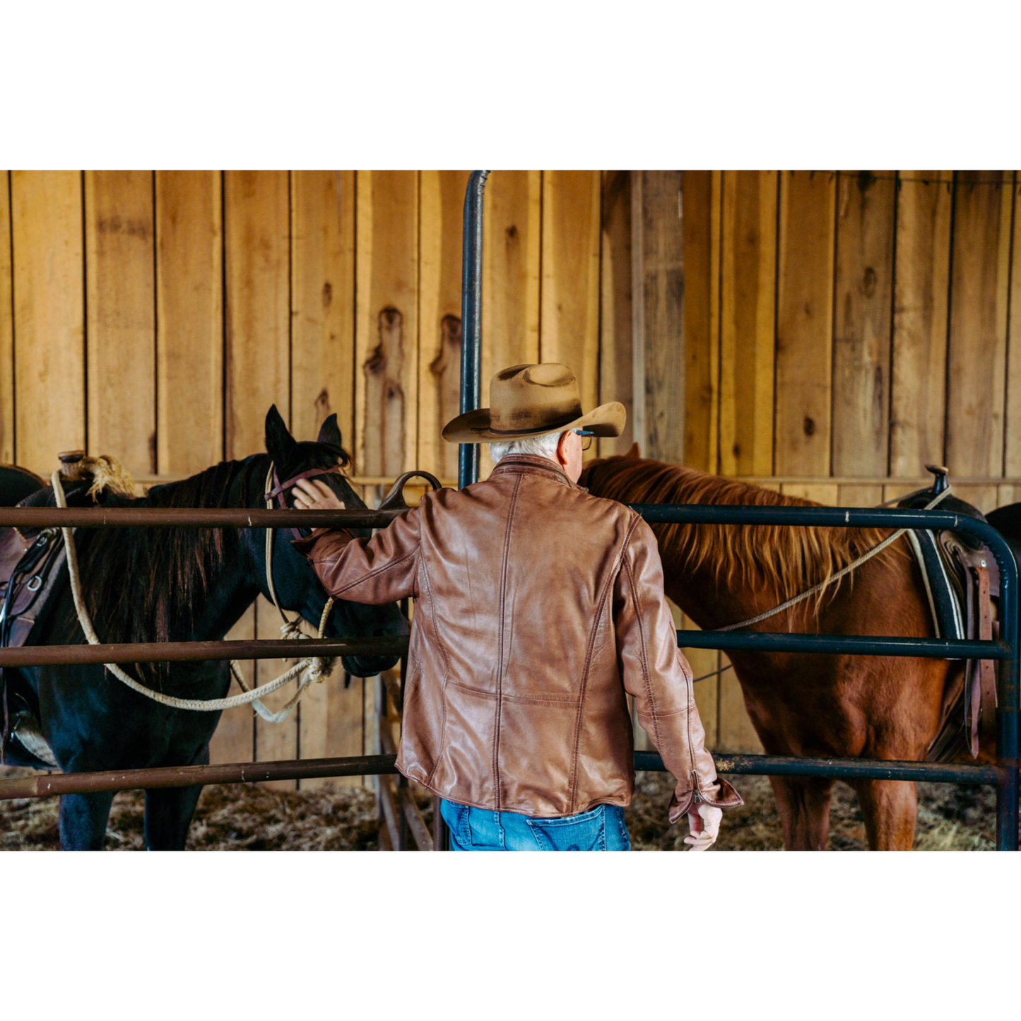 Buttery Bourbon Leather Jacket