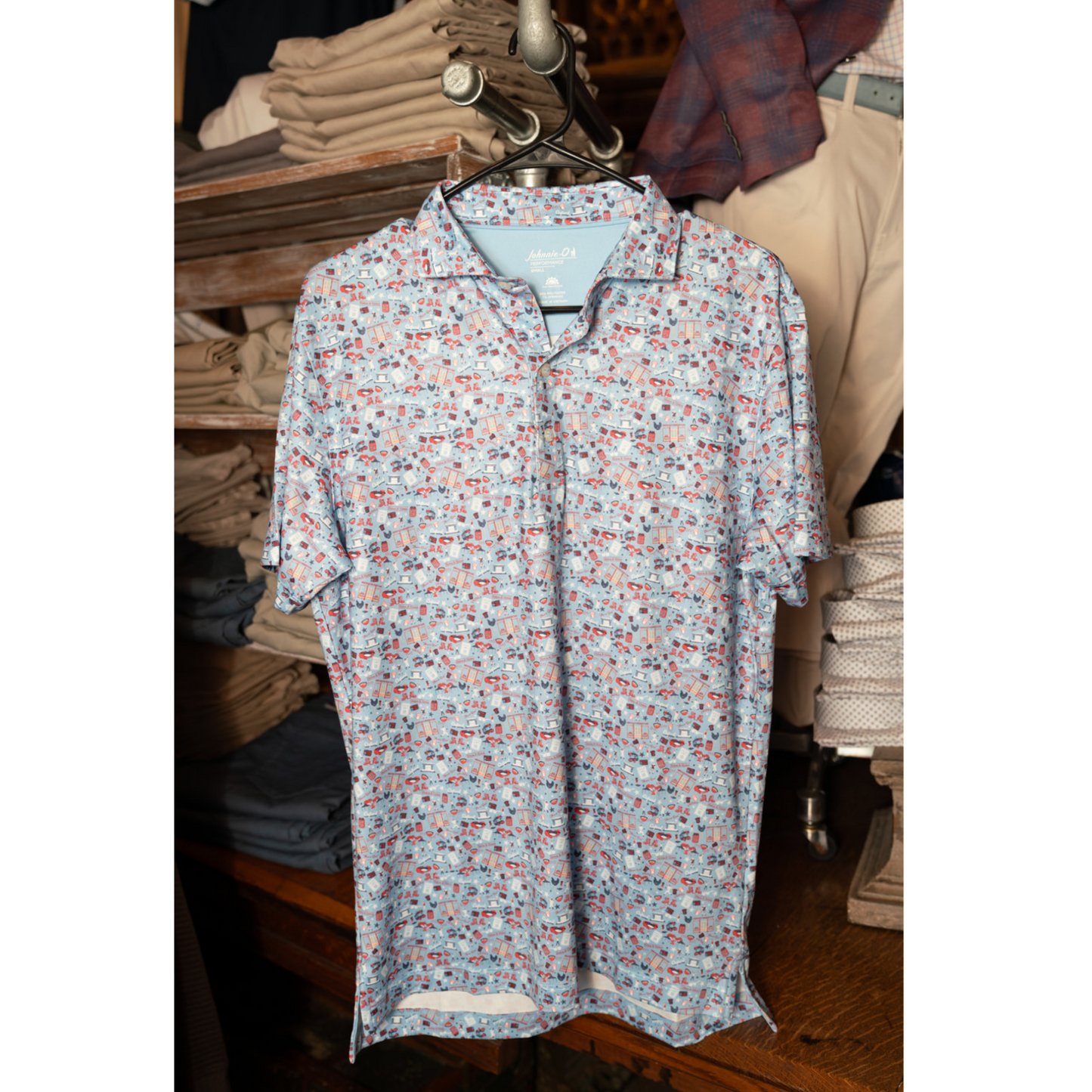 Destination Oxford Polo (Gulf Blue)