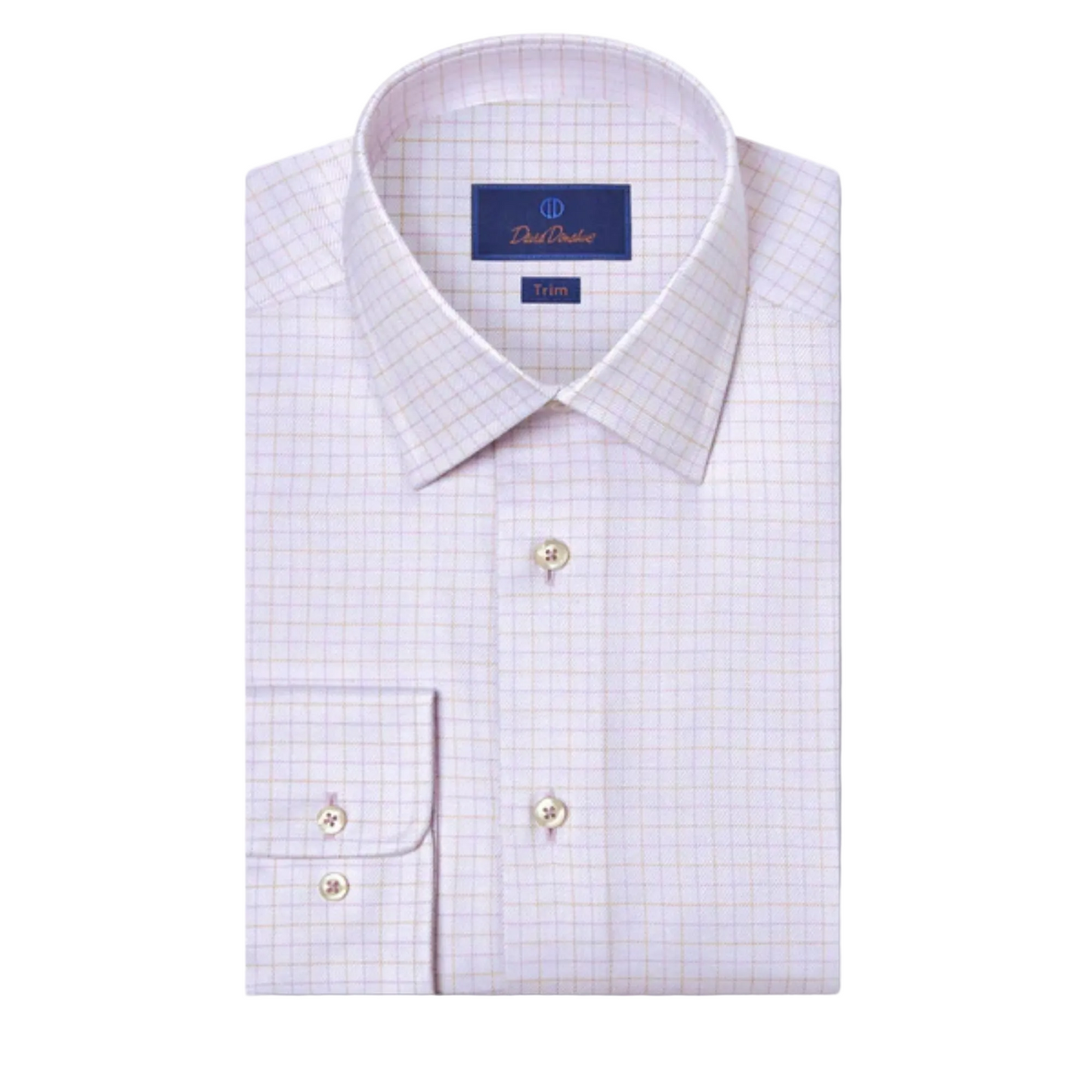 Lilac & Dune Twill Check Dress Shirt