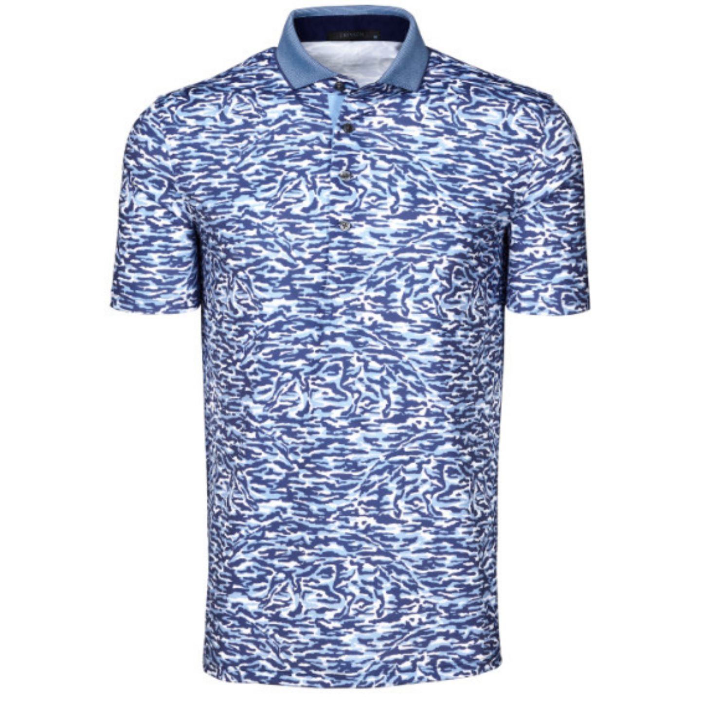 Stalking Wolf Camo Polo (Wolf Blue)