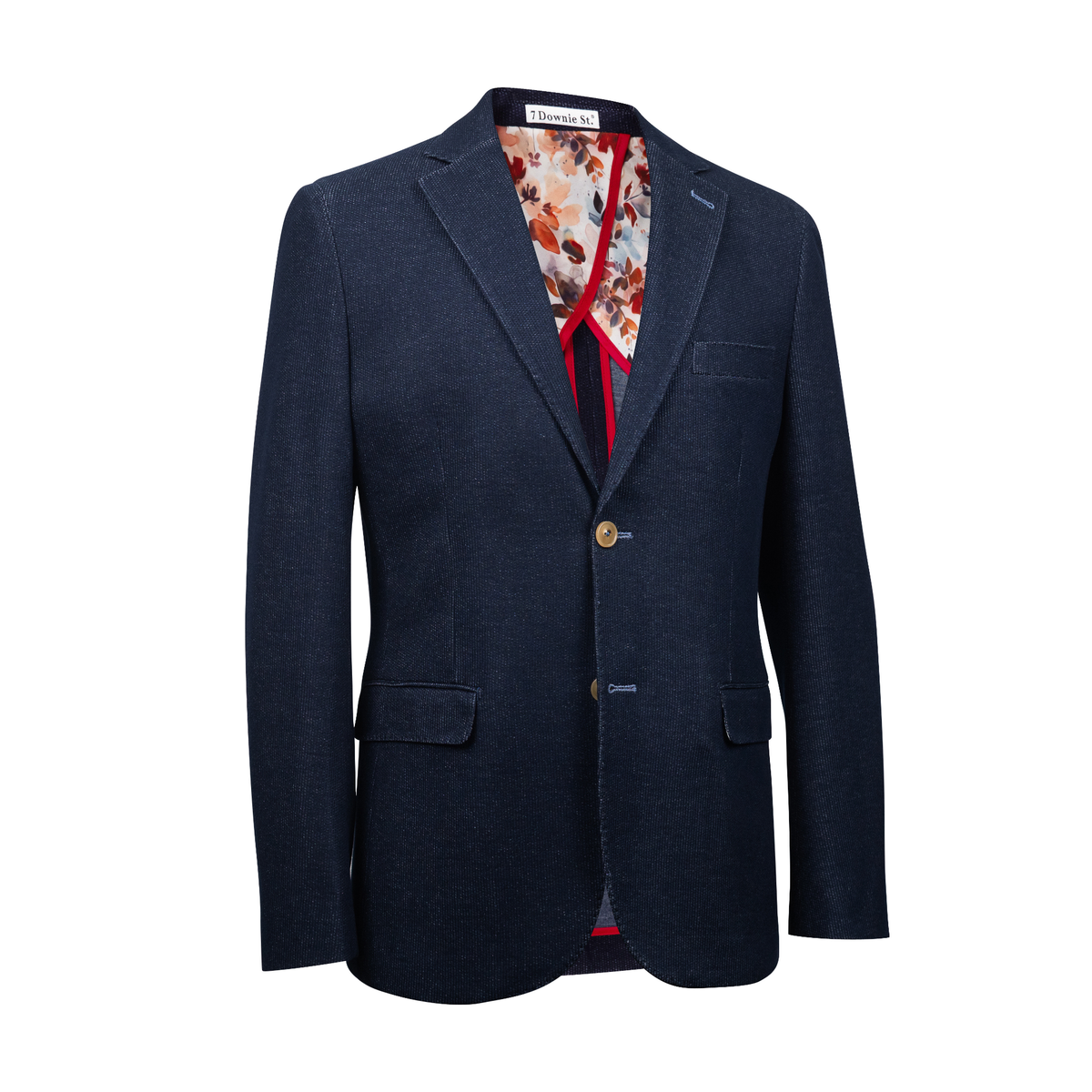 Terry Denim Knit Sport Coat (Navy)