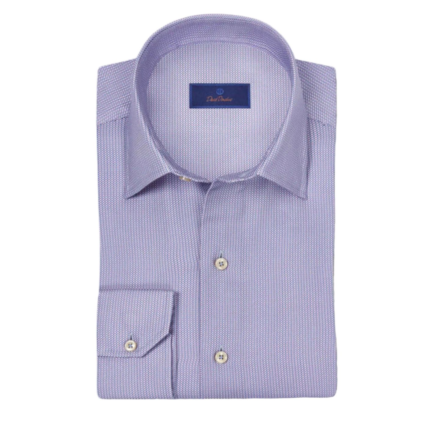 Blue & Purple Micro Print Sport Shirt
