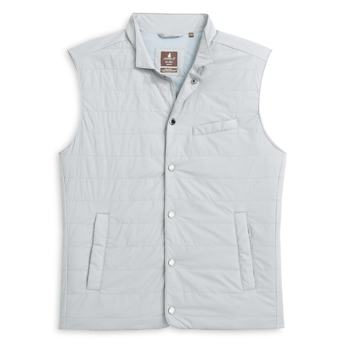 Bauer Snap Front Quilted Vest (Gray)