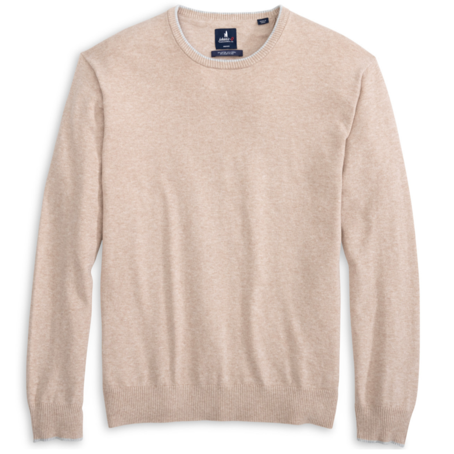 Wren Plaited Cotton Blend Crewneck Sweater (Sand)