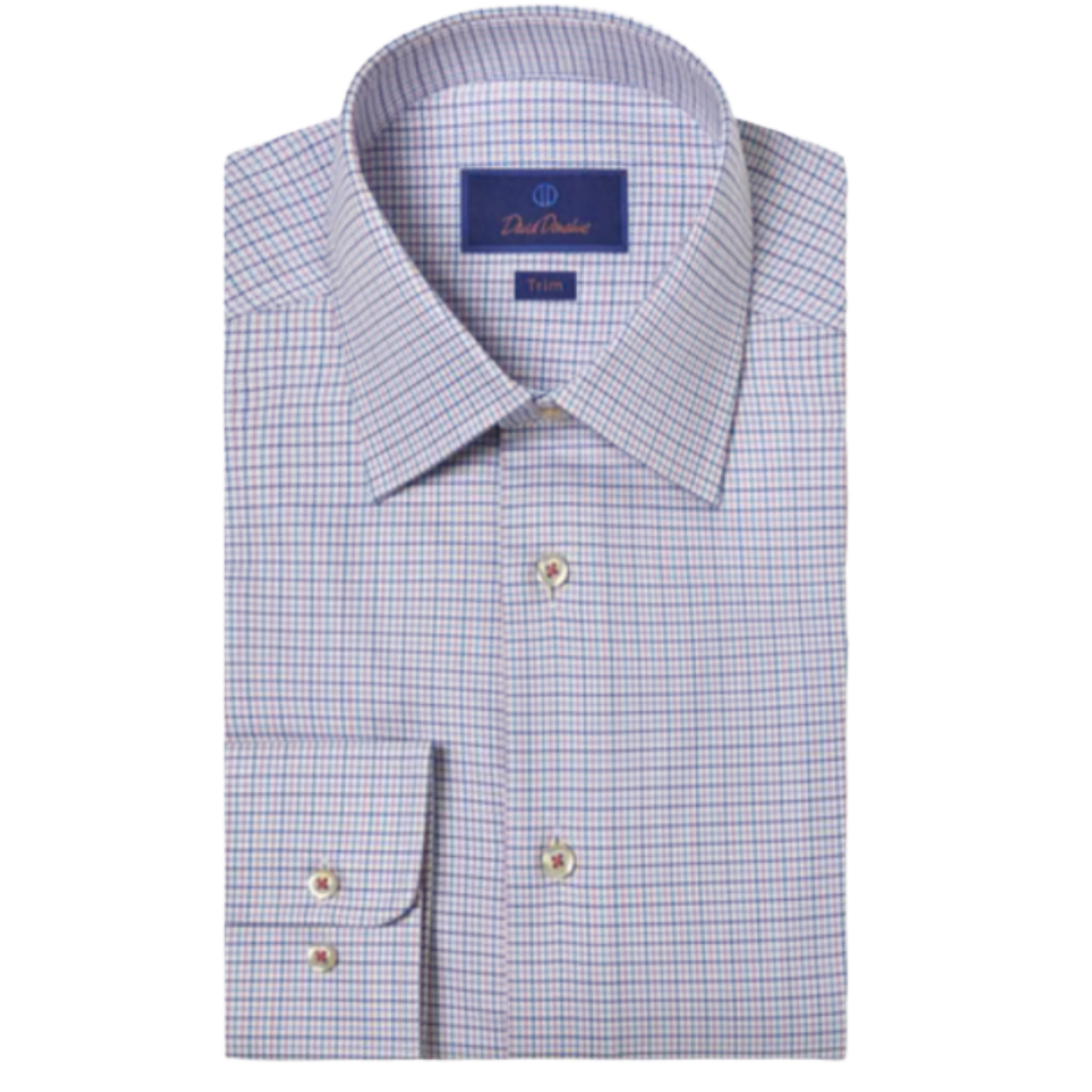 Blue & Berry Twill Check Dress Shirt