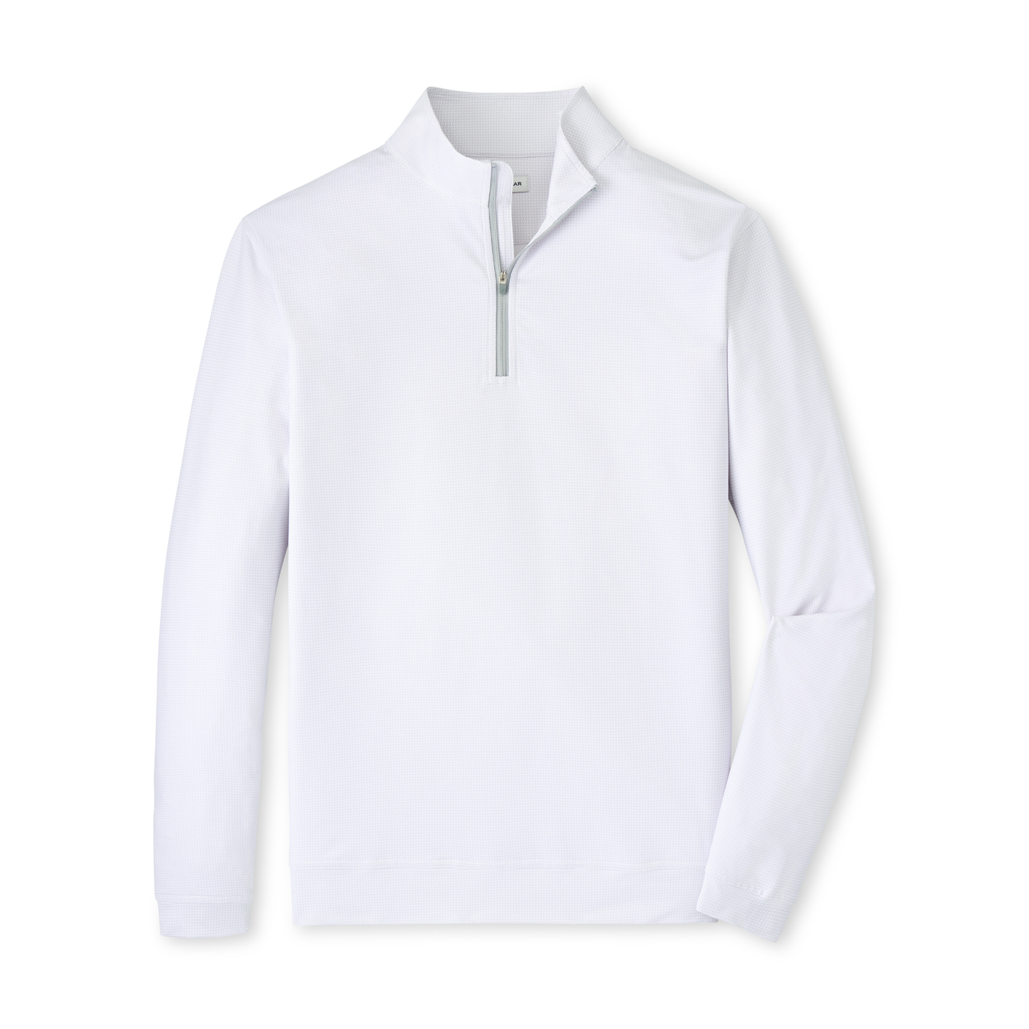 Perth Basketweave Performance Quarter-Zip (White)