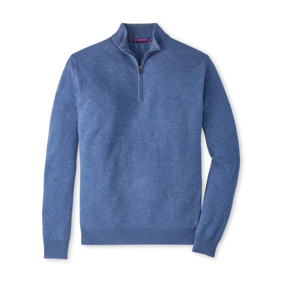 Crown Anniversary Cashmere Quarter Zip Sweater (Astral Blue)