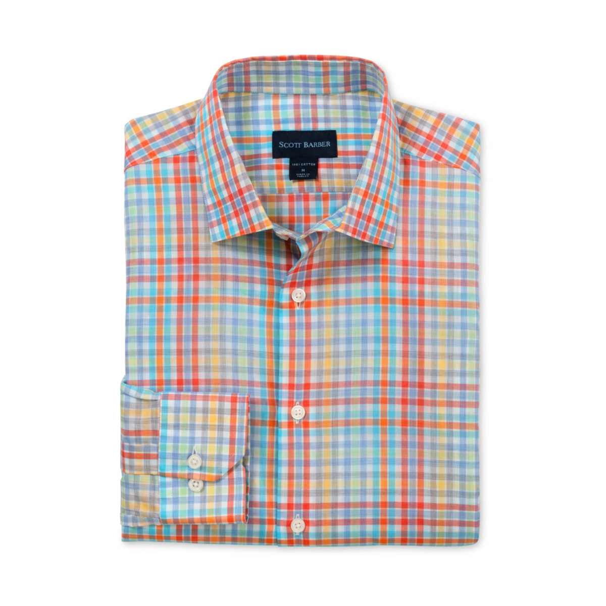 Retro Voil Plaid Button Down (Multi)