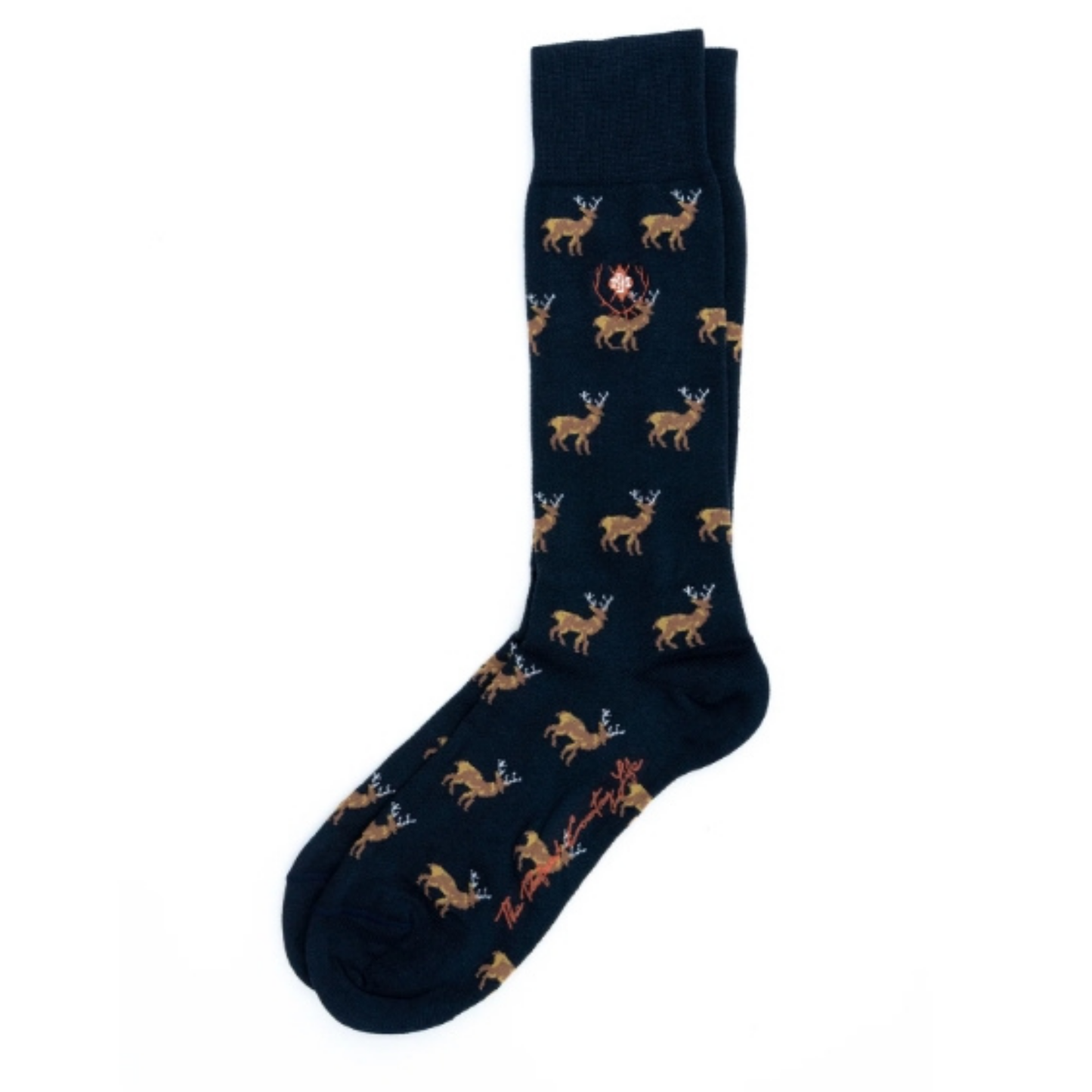 Elk Peruvian Pima Cotton Socks (Navy)