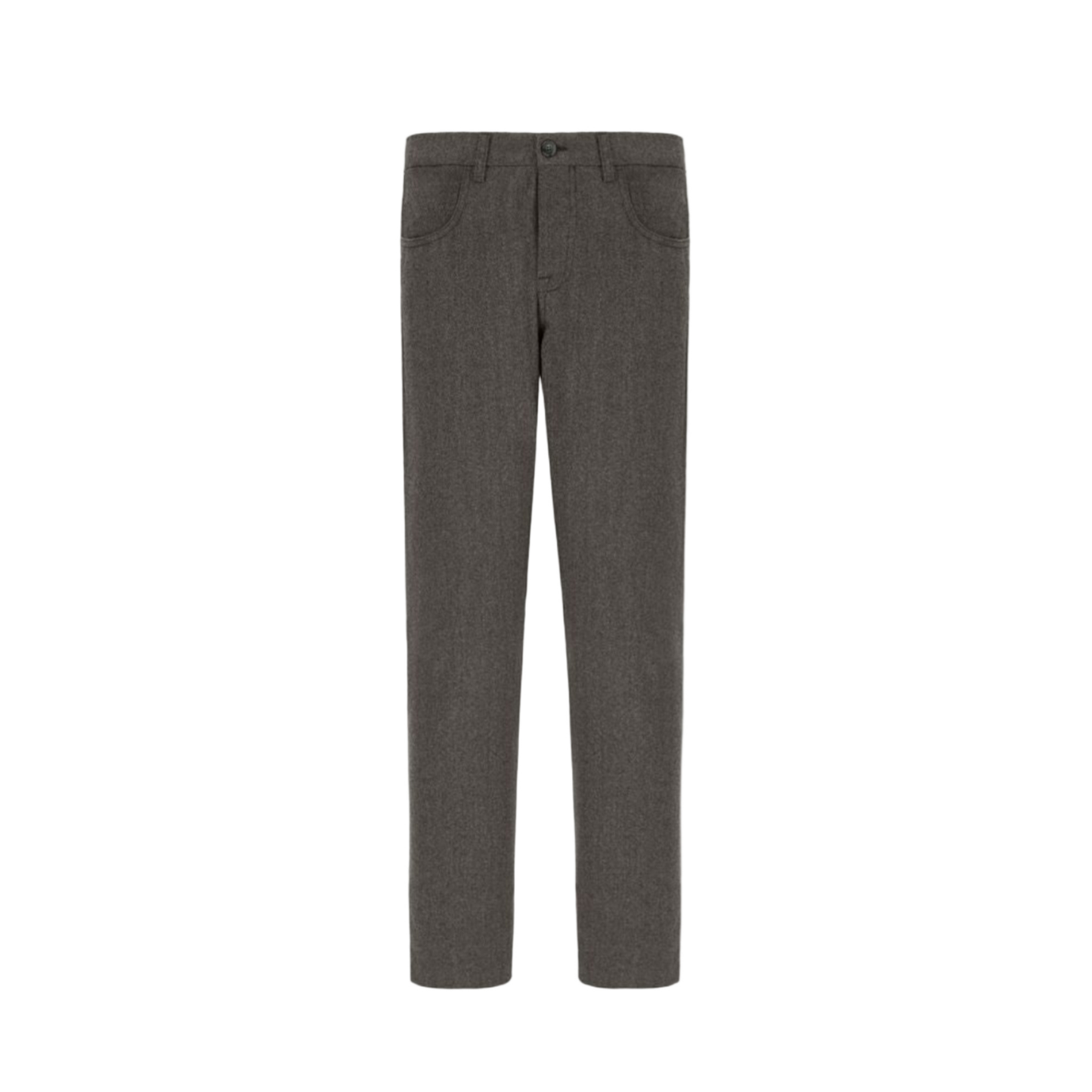 Canali 5-Pocket Wool Flannel Pants (Taupe)