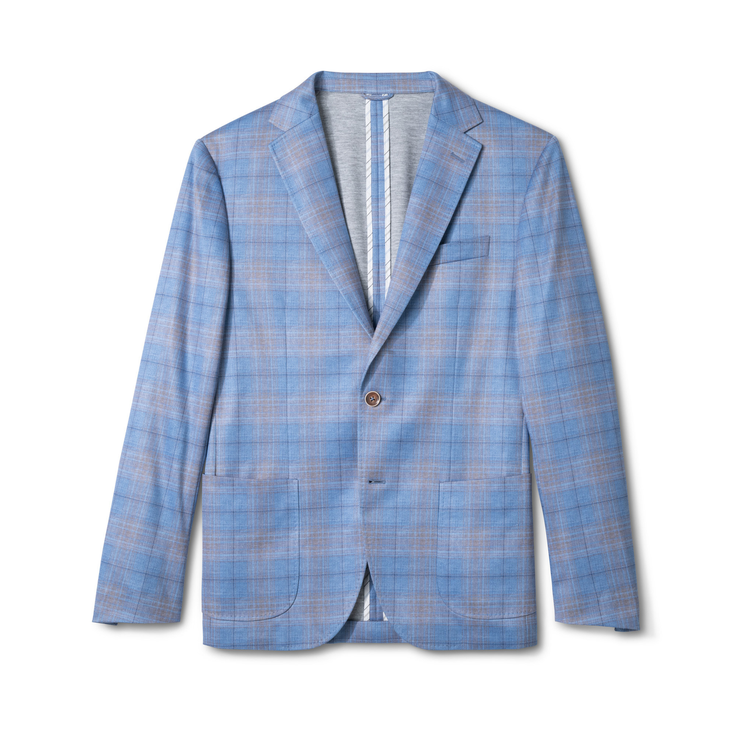 Santa Anita Plaid Top Shelf Printed Knit Sport Coat (Maliblu)