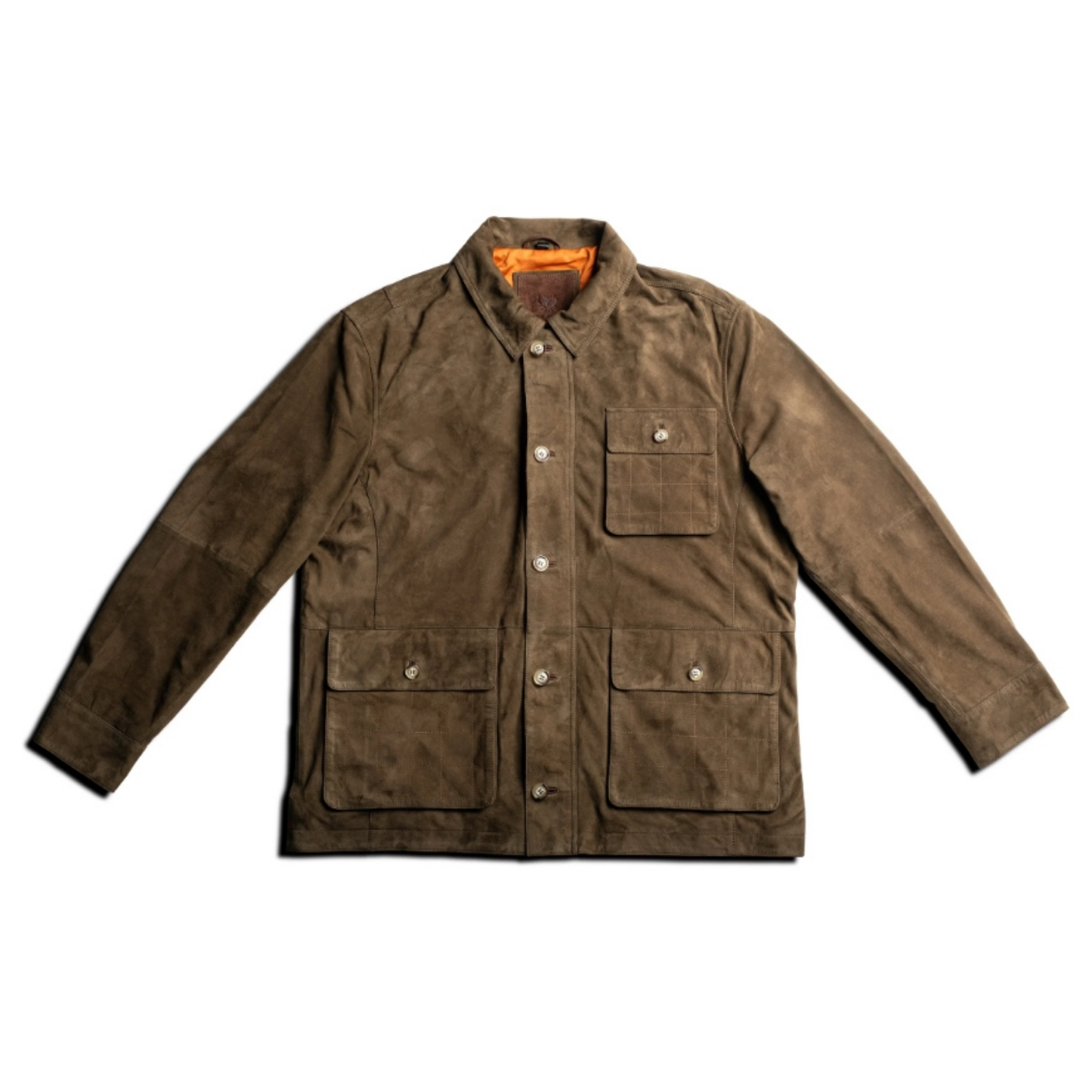 Greystone Lightweight Goat Suede Safari Jacket (Olive)