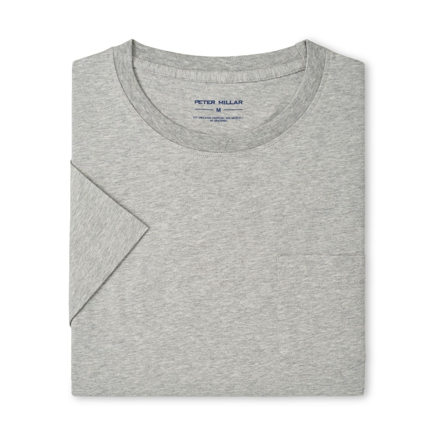 Crown Comfort Heathered Short-Sleeve Pocket Tee (Coastal Grey)