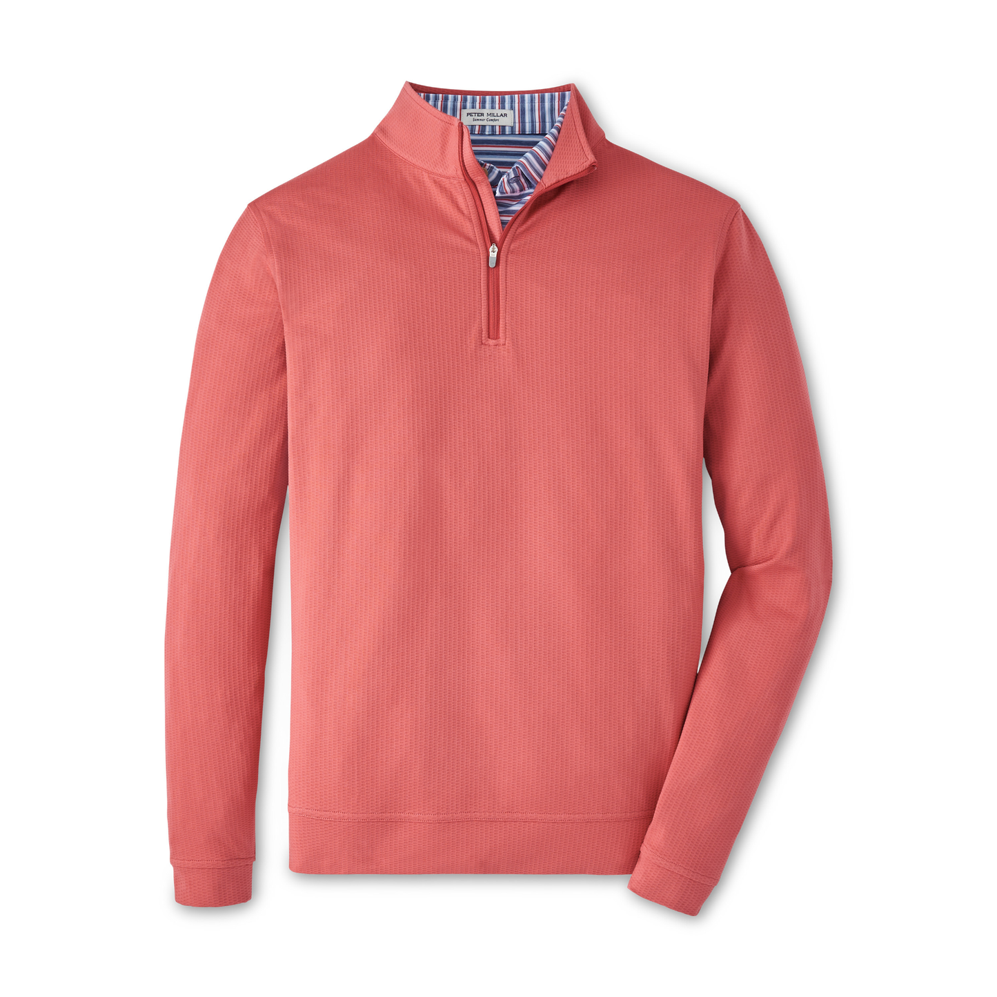 Perth Oval Stitch Performance Quarter-Zip (Cape Red)