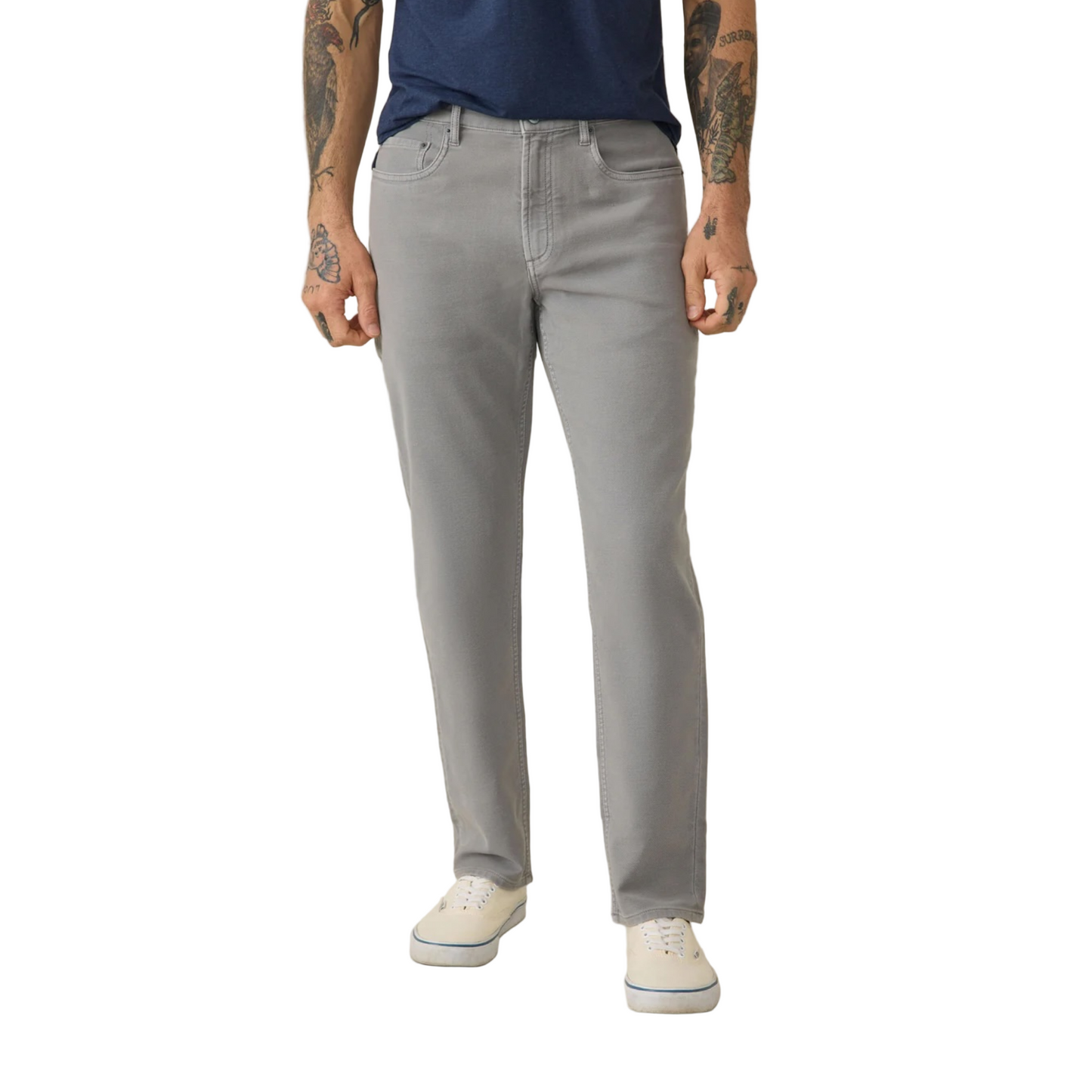 Stretch Terry 5-Pocket Pant (Iron)