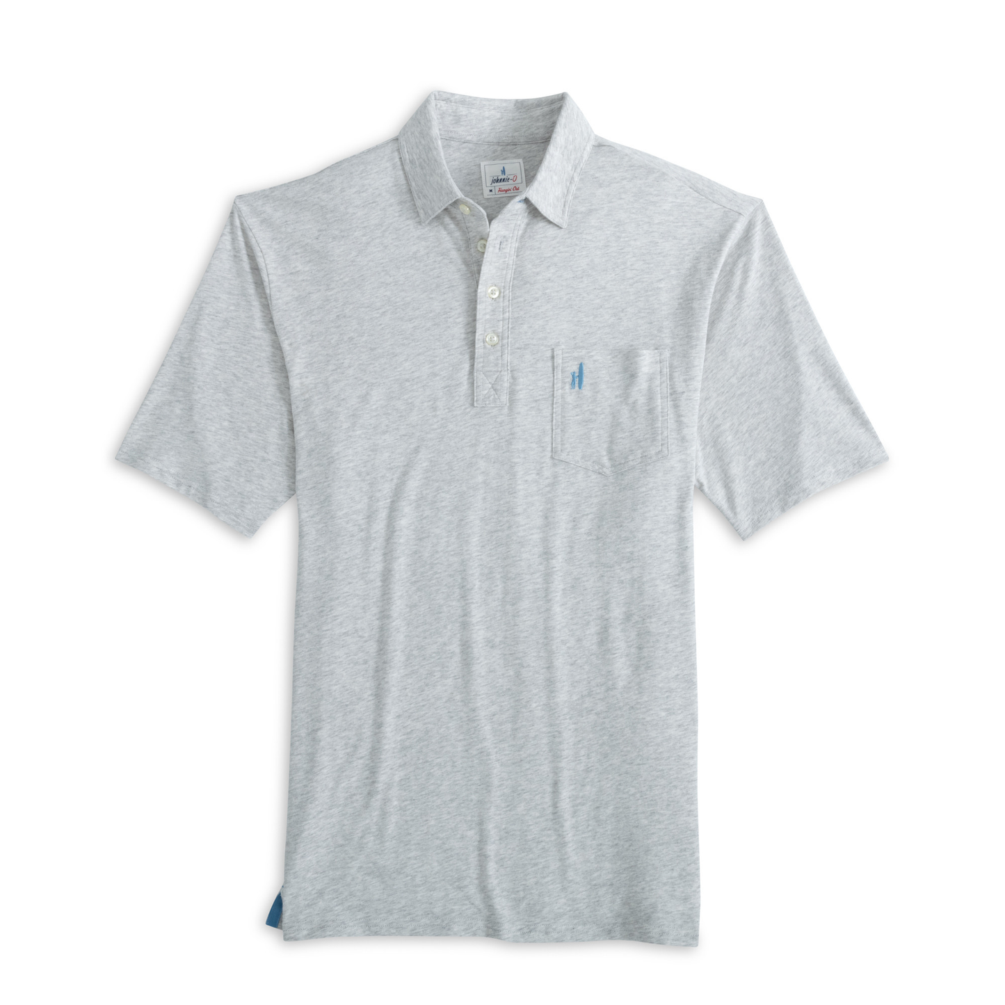 Original 4-Button Polo - Heathered 2.0 (Heather Gray)