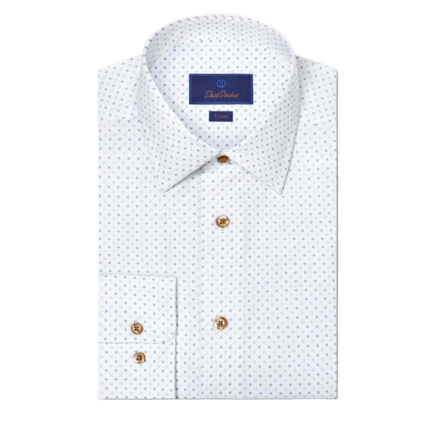 White & Dune Neat Print Dress Shirt