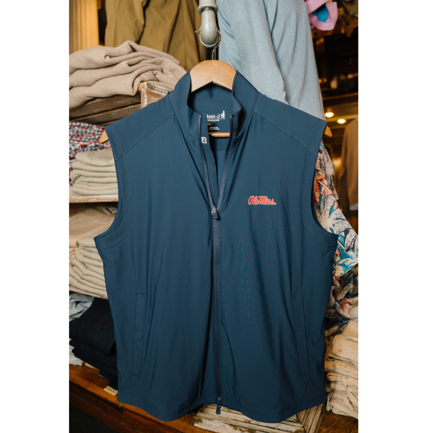 Ole Miss Zimmer Featherweight Performance Vest (Navy)