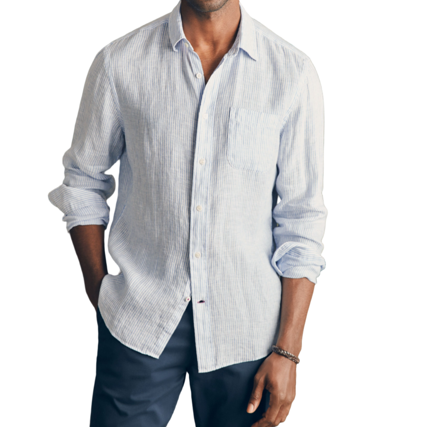 Laguna Linen Shirt (Summer Classic Stripe)