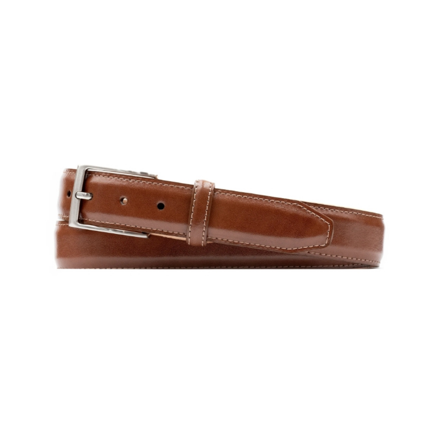 Smith 2 Buckle Coachman Leather Belt (Russet)
