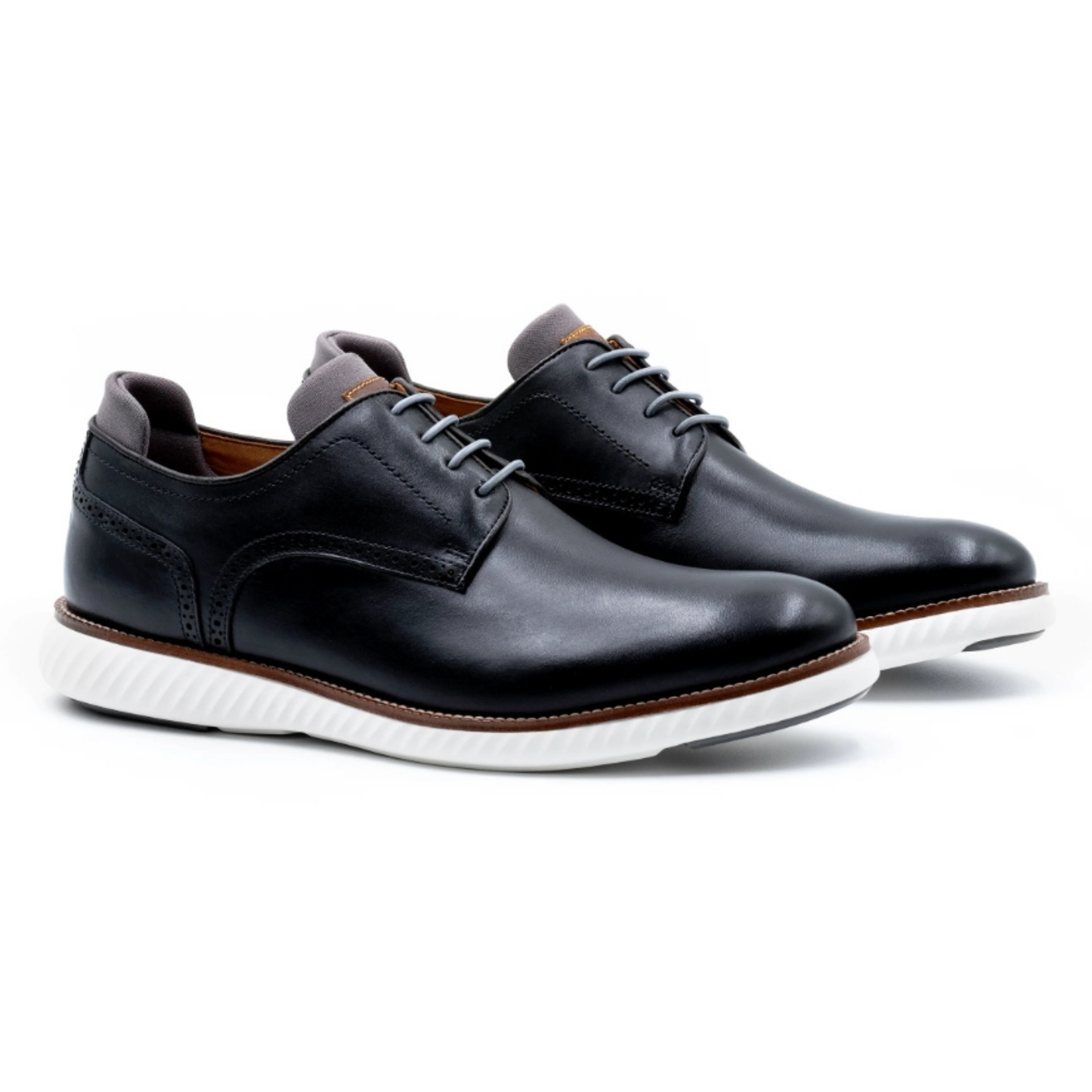 Countryaire Saddle Leather Plain Toe (Black)