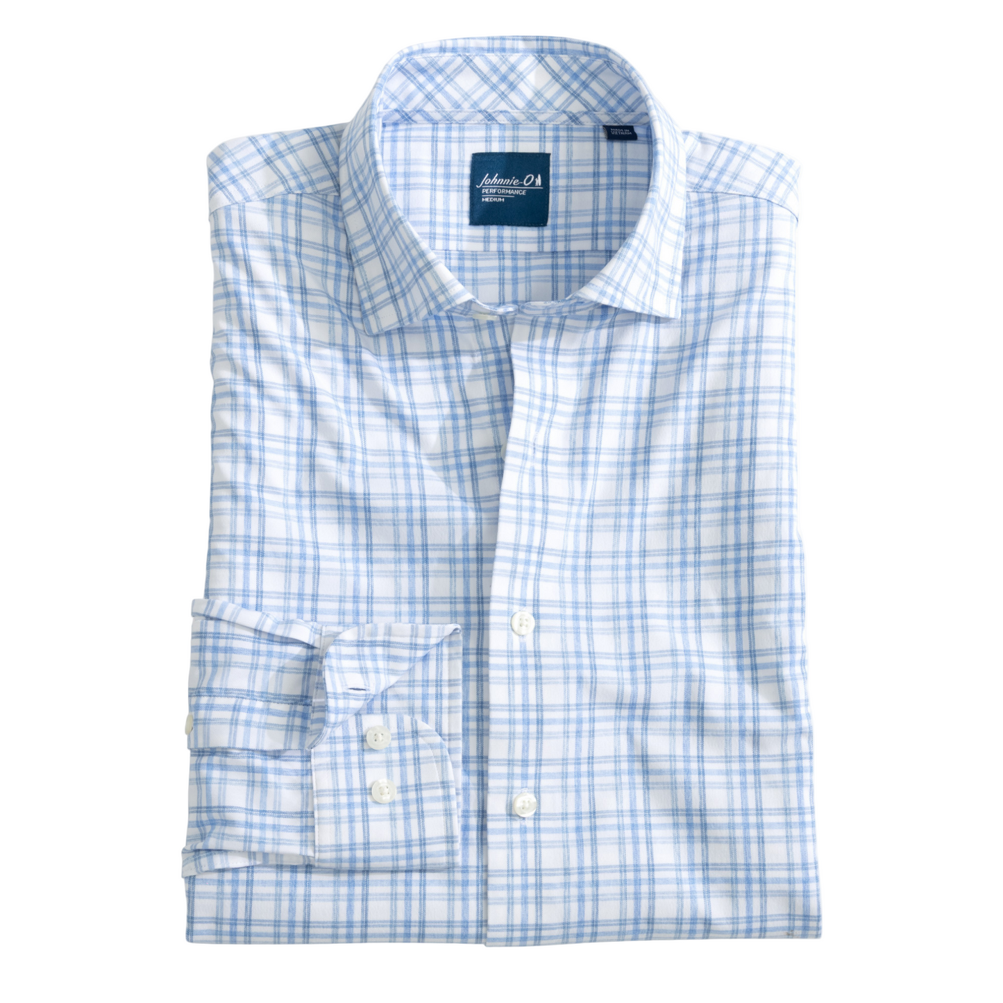 Everyday Performance Button Down Shirt - Rafael Multi Pane (Wake)