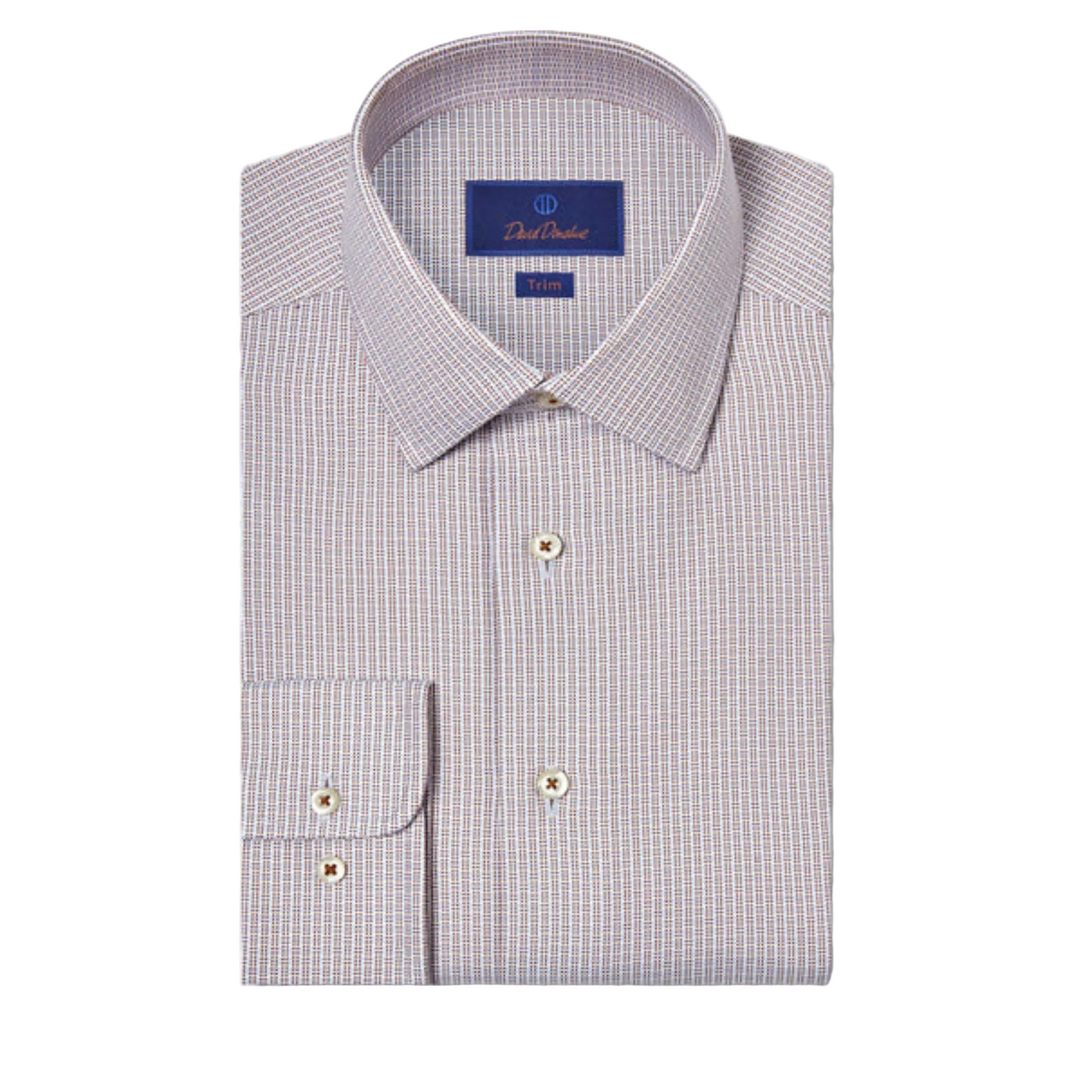 Chocolate & Sky Oxford Dobby Dress Shirt