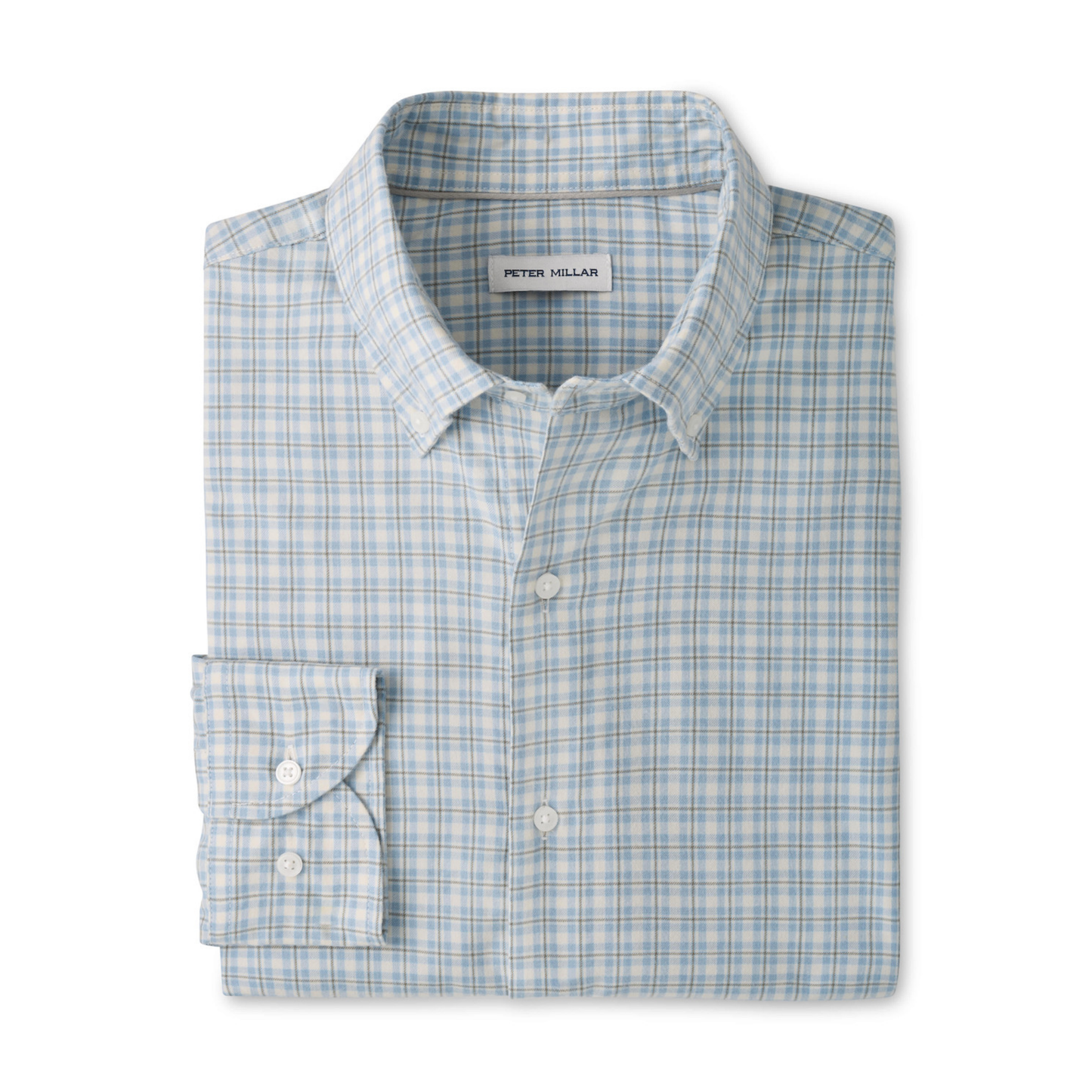 Oliver Performance Flannel Sport Shirt (Gravel Blue)