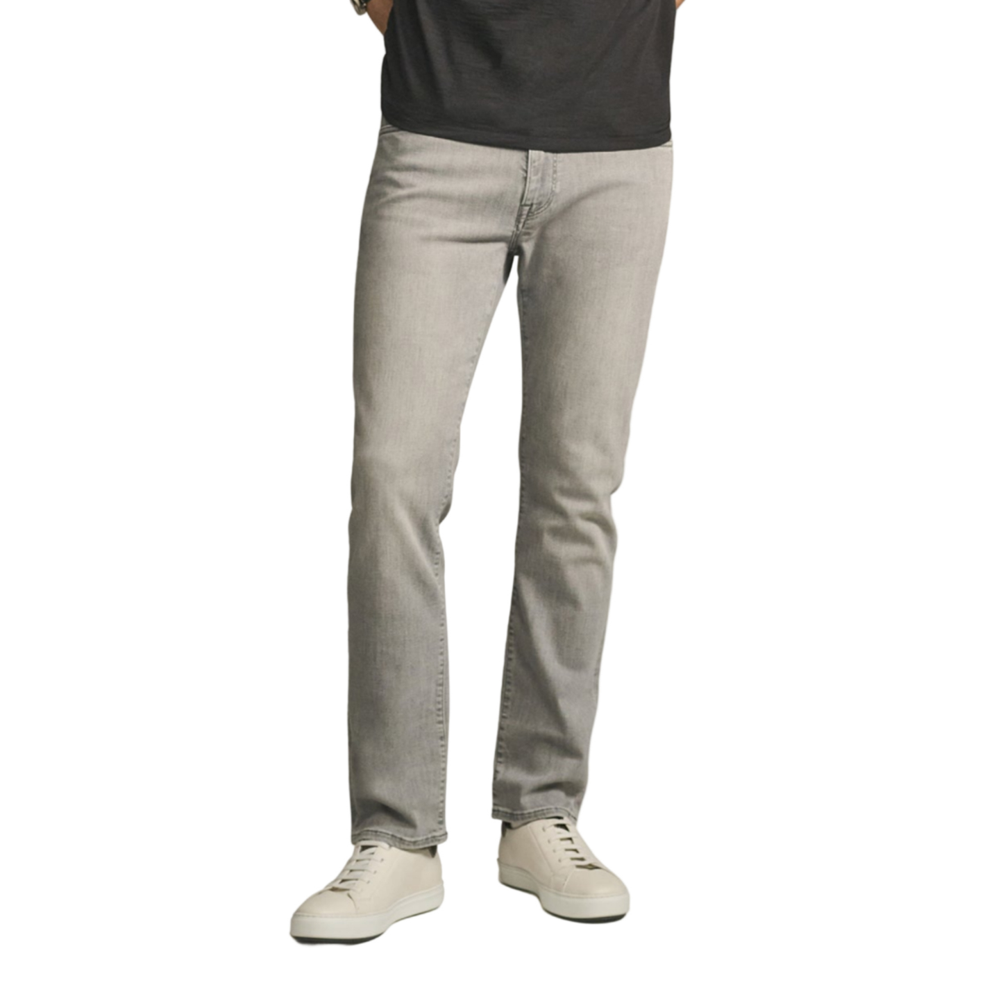 Courage Straight Leg Jeans (Light Grey Organic Ultra)