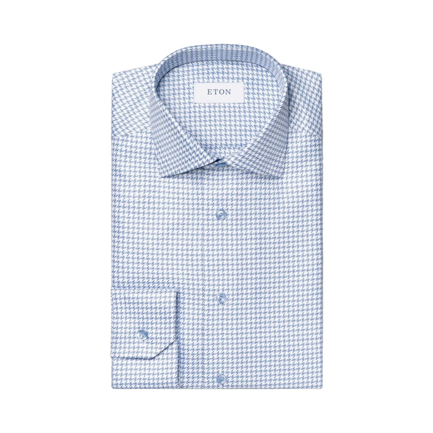 Check King Twill Shirt (Light Blue/White)