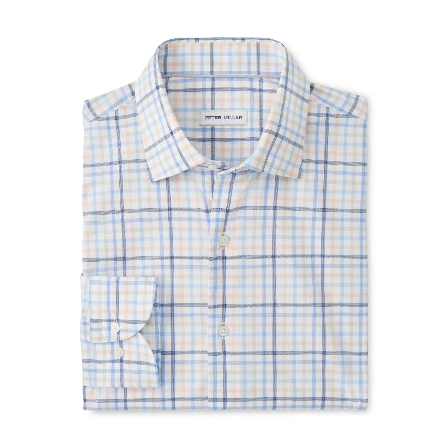 Warren Crown Lite Cotton-Stretch Sport Shirt (Navy)