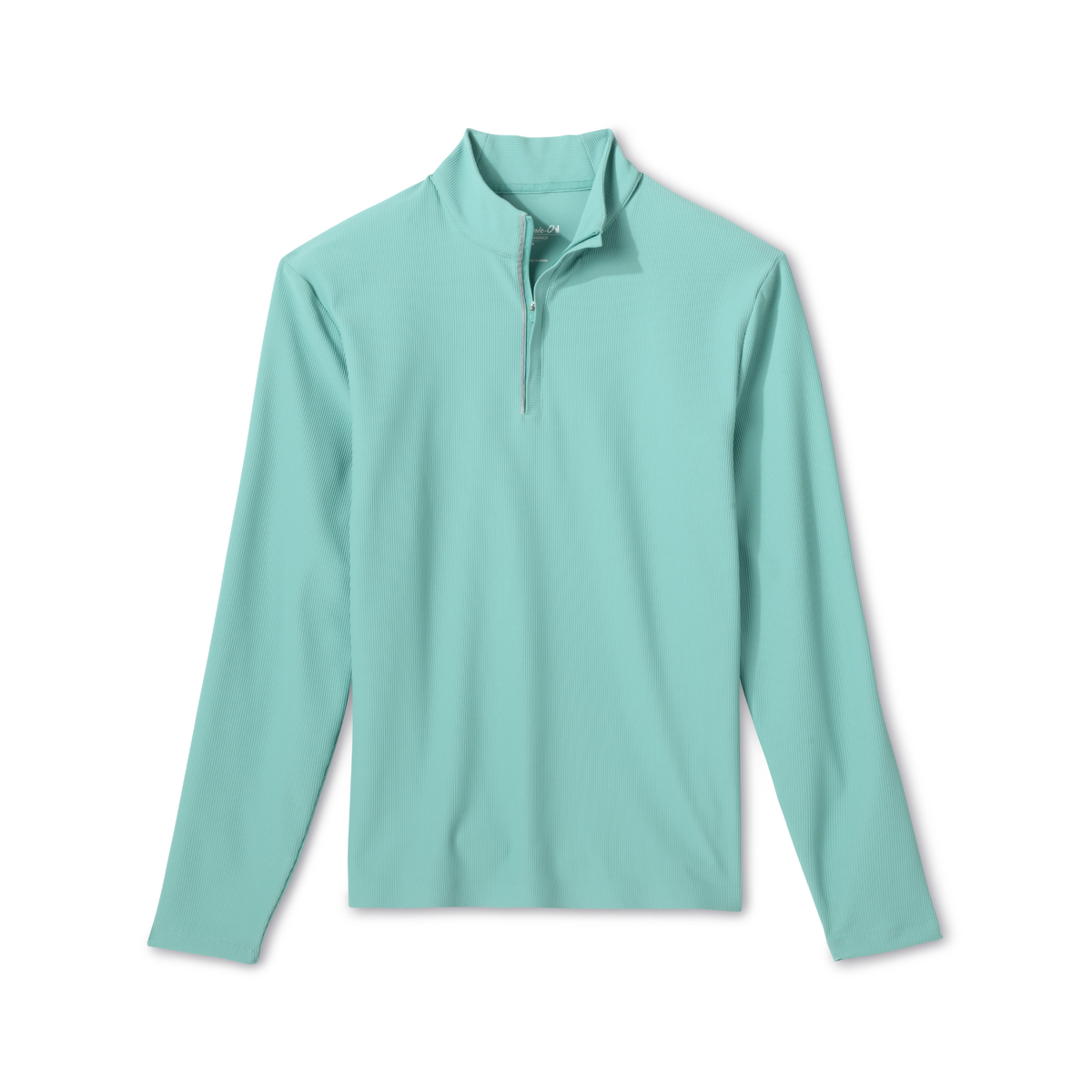 Hoppin Ribbed Knit Performance ¼ Zip Pullover (Green Grass)