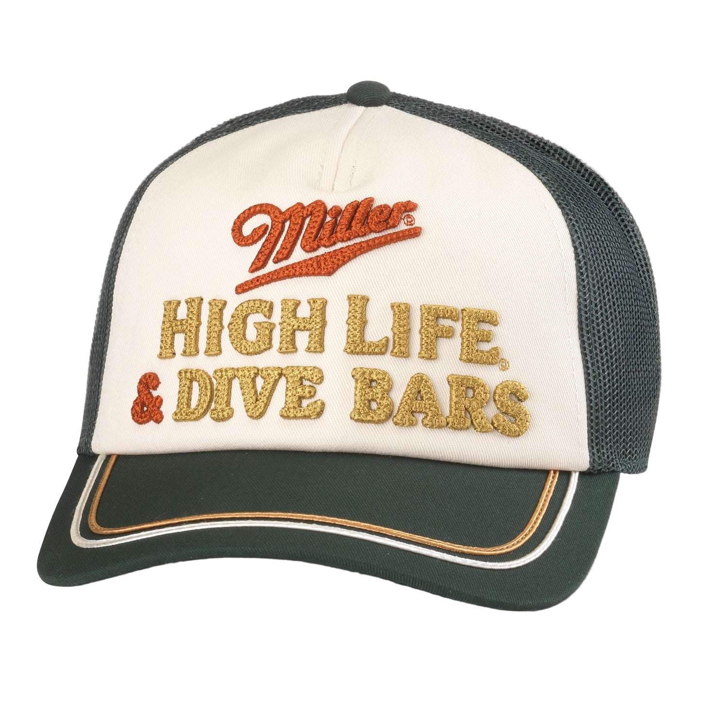Radler Hat - Miller High Life (Dark Green/Ivory)
